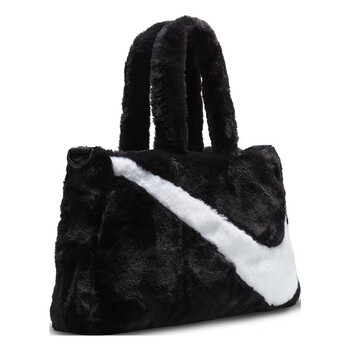 耐克NIKE男女斜挎包 时尚可爱手提包毛绒包休闲包FB3050-010黑白均码 耐克NIKE男女斜挎包 时尚可爱手提包毛绒包休闲包FB3050-010黑白均码