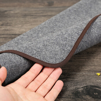 弘梅【全网低价】弘梅包边毛毡 书法国画毛毡垫 文房四宝毛笔书法用桌布毛毡布灰色 50*70cm