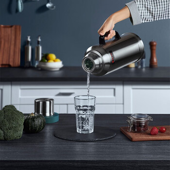 SIMELO保温壶家用玻璃内胆保温瓶热水瓶暖壶学生宿舍开水瓶 2L精钢亮光 SIMELO保温壶家用玻璃内胆保温瓶热水瓶暖壶学生宿舍开水瓶 2L精钢亮光