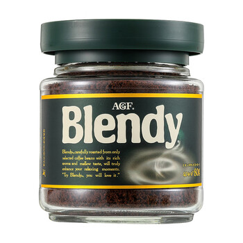 AGFBlendy无蔗糖速溶黑咖啡粉80g绿罐原味雾干造粒提神原装进口
