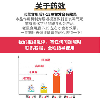 鼠道难 世双鼠靶老鼠药灭鼠家用耗子捕鼠杀鼠剂老鼠药5包