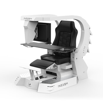 电竞仓一体式游戏电脑座舱电竞椅太空仓电竞桌一体肥宅快乐椅白色plus