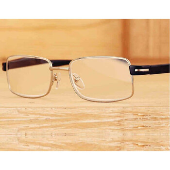 轻盈男女款老花镜远视超轻老花眼镜树脂全框时尚便携式眼 银色老花300