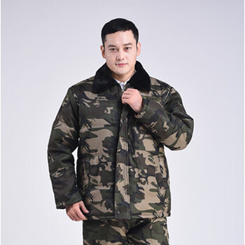 军棉袄陆军执勤服特价冬季迷彩棉服套装男防寒棉袄棉裤加厚保暖军大衣