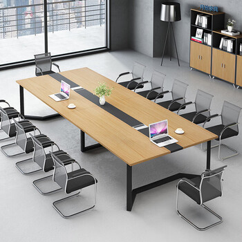 桌小简会议桌长桌桌椅组合工作台洽谈桌培训桌桌子简约现代办公室长条