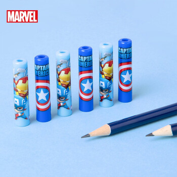 迪士尼(Disney)铅笔笔帽6个装 铅笔套/铅笔延长器 笔尖保护套防弄脏笔袋儿童学习用品男孩文具 漫威E0234A 迪士尼(Disney)铅笔笔帽6个装 铅笔套/铅笔延长器 笔尖保护套防弄脏笔袋儿童学习用品男孩文具 漫威E0234A