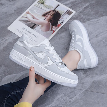 唛贝猪女鞋莆田aj女鞋2022莆田联名女鞋低帮莆田女女鞋aj鞋子空白灰36