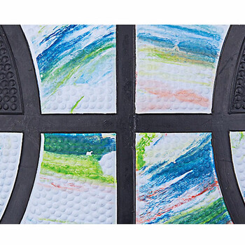 斯伯丁(SPALDING)耐磨经典花球7号橡胶篮球84-404Y