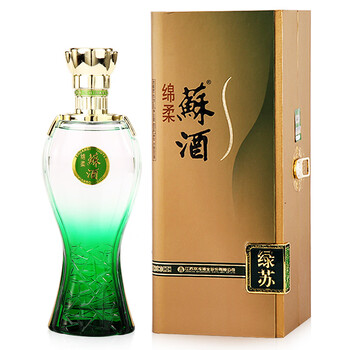 双沟苏酒商务聚餐馈赠白酒408度绿苏白酒480ml单瓶装