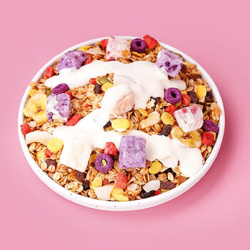 福事多 酸奶水果燕麦片400g健身代餐开袋即食谷物速食营养早餐休闲零食