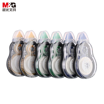 晨光(M&G)文具72米经典酷黑修正带 学生超值涂改带便携顺滑改正带隐形涂改带 6支装 ACT55308 晨光(M&G)文具72米经典酷黑修正带 学生超值涂改带便携顺滑改正带隐形涂改带 6支装 ACT55308