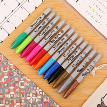 锐意（Sharpie）细头马克笔油性防水防褪色速干耐用记号笔商务办公标记美国原装进口红色单支装美术写生水彩笔美育