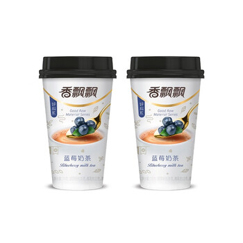 香飘飘奶茶 蓝莓味奶茶三连杯76g*3 早餐代餐下午茶 杯装速溶冲调饮料 香飘飘奶茶 蓝莓味奶茶三连杯76g*3 早餐代餐下午茶 杯装速溶冲调饮料