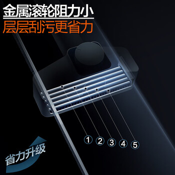 大卫 家用懒人一拖净加长免手洗拖地拖布两用1杆2头 P12-2平板拖把