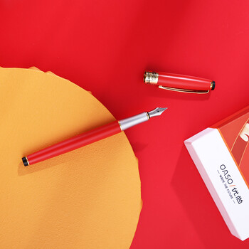 【开学必备】优尚(OASO)钢笔 金榜状元红墨水礼盒套装 商务办公礼品签字笔礼盒礼品A8101-2 状元红 铱金笔 【开学必备】优尚(OASO)钢笔 金榜状元红墨水礼盒套装 商务办公礼品签字笔礼盒礼品A8101-2 状元红 铱金笔