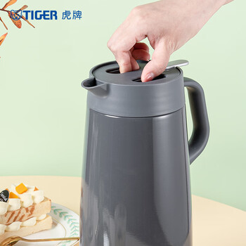 虎牌（TIGER）保温壶 304不锈钢时尚保温/保冷壶PWO-A20C-HD 深灰色 2L