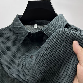 望月砂父亲节礼物实用送爸爸衣服5060到70岁高端网眼冰丝短袖t恤男