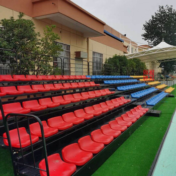 60京选旗舰电动伸缩看台座椅可移动阶梯篮球馆塑料礼堂剧场固定看台