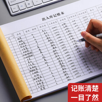 递乐 商品进货记录本出入库记账本定制登记本通用仓库存出货库存盘点入库出库单50页 4437 出入库（5本装）