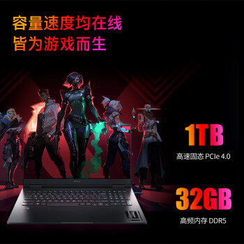 惠普（HP）暗影精灵1016.1英寸游戏本笔记本电脑(酷睿14代i9-14900HX RTX4080 32G 1TBSSD)