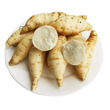 新鲜白皮板栗薯5斤 农家白心白瓤地瓜 现挖红薯沙地小地瓜 净重2.