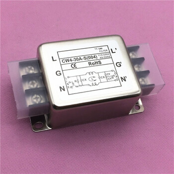 欧华远 单极单相220V电源滤波器CW4--3A6A20A10A30A-S(004端子台 CW4-10A-S(004)