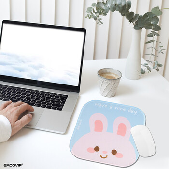 宜适酷(EXCO)小兔子鼠标垫小号锁边动漫可爱卡通垫子电脑办公布面包边防滑便携鼠标垫可水洗9822 宜适酷(EXCO)小兔子鼠标垫小号锁边动漫可爱卡通垫子电脑办公布面包边防滑便携鼠标垫可水洗9822