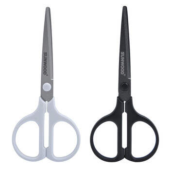 三木（SUNWOOD） 名匠系列 150mm特氟龙防粘防锈家用剪刀/办公用品 黑色 MC31