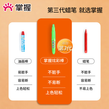 掌握12色儿童水溶性油画棒不易脏手蜡笔安全可水洗画笔幼儿园小学生专用美术画画笔炫彩棒开学季礼物 掌握12色儿童水溶性油画棒不易脏手蜡笔安全可水洗画笔幼儿园小学生专用美术画画笔炫彩棒开学季礼物