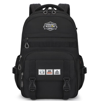 爱迪生发明家新款书包女初高中生大容量减负护脊背包大学生简约时尚