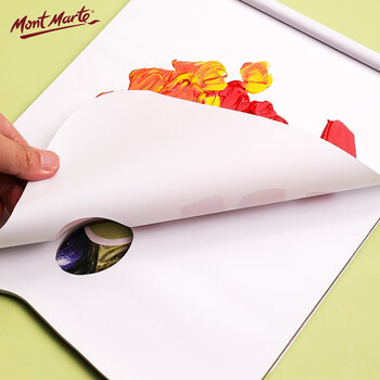 蒙玛特(Mont Marte)调色盘23*30.5cm 调色纸画画一次性可撕调色板儿童美术颜料绘画工具 免洗色彩盘子MCG0022 速写 马克笔绘画