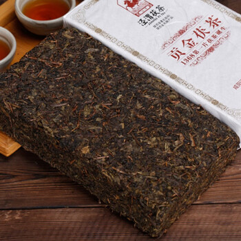 泾渭茯茶 贡金茯茶1kg礼盒装黑茶陕西安特产咸阳金花茯砖茶送长辈节日礼品