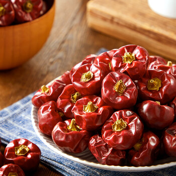 鲜有志贵州特产特香微辣灯笼椒干辣椒1斤精挑珠子椒大红袍红灯笼圆子