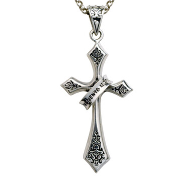 珠宝925银项链【十字架】男款复古十字架男士男生吊坠 男潮人日韩霸气