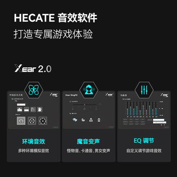 漫步者（EDIFIER）HECATE GX04声卡版入耳式有线游戏耳机带麦电竞吃鸡电脑办公会议手机直播耳麦7.1外置声卡 黑色