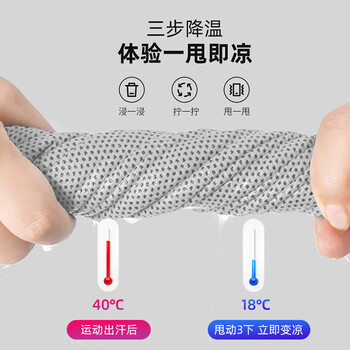 耐力克斯(NAILEKESI N)健身运动汗巾男吸汗擦汗手腕巾速干跑步羽毛球夏季薄款凉冷感护腕 耐力克斯(NAILEKESI N)健身运动汗巾男吸汗擦汗手腕巾速干跑步羽毛球夏季薄款凉冷感护腕