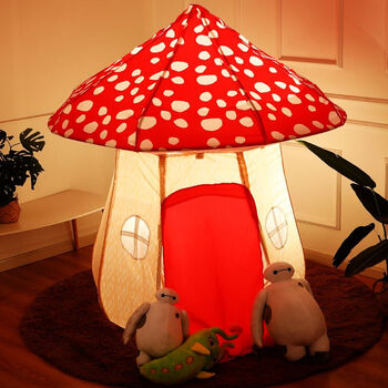 不舍天真蘑菇帐篷儿童 室内可睡觉女孩男孩秘密基地游戏屋玩具屋小