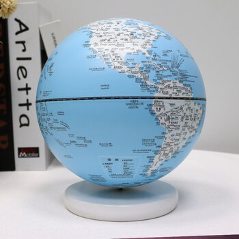 FUNGLOBE地球仪朋宸20cm中号儿童AR学习用音乐铃八音盒充电粉蓝色发光小夜灯益智启蒙小学生触控亮灯居家摆件