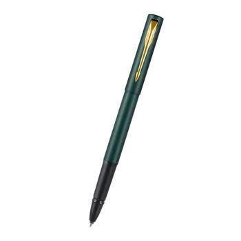 派克（PARKER）签字笔 商务办公专用送礼经典书写练字 威雅XL森林绿金夹宝珠笔