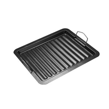 烧烤盘户外家用卡式炉韩式烤肉盘不粘锅不沾煎盘锅烤盘烤鱼无烟盘烤肉