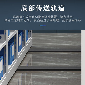 奈高密集架手摇档案柜移动文件柜资料柜钢制轨道图书柜一列五组每立方