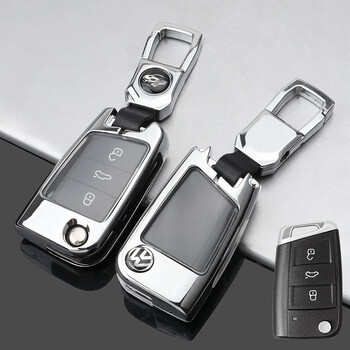 适用于上汽大众新朗逸plus钥匙套18201921款朗逸启航专用车壳包扣金属