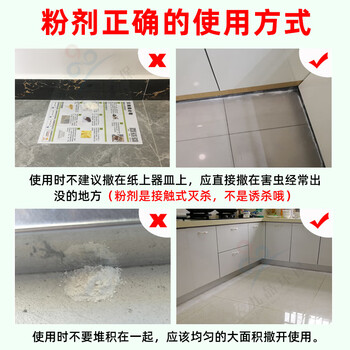 空消（KONGXIAO）蜈蚣衣鱼药粉60g灭除家用卧室蜈公驱灭防蝎子马陆千足虫杀虫剂