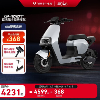 小牛电动【新品到店自提】G400T电动自行车 智能锂电长续航 新国标电动车 流光银