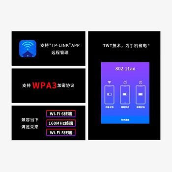 普联（TP-LINK） AX5400千兆无线路由器 WiFi6 5G双频高速网络 Mesh路由 游戏路由 智能家用穿墙 XDR5430易展版