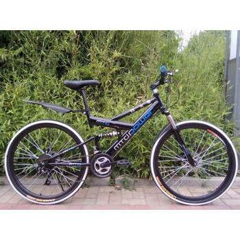 新款前后双减震带后座人山地自行车男女变速自行车越野山地车学生单车