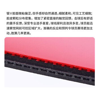 XIOM骄猛 乒乓球胶皮反胶涩性套胶银V VEGA PRO 79-012 黑色MAX