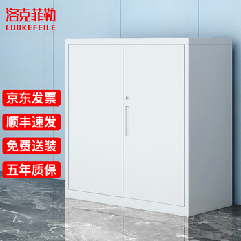 洛克菲勒文件柜铁皮柜办公档案柜资料柜带锁三层储物矮柜高925宽900