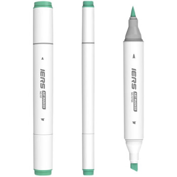 艾尔斯IERS107马克笔单支装美术学生用双头绘画笔酒精油性G177美术写生水彩笔