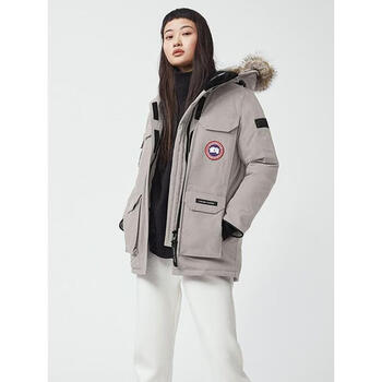 大鹅羽绒服女 加拿大亚洲版女士fusion fit派克服大衣 石灰色 xs